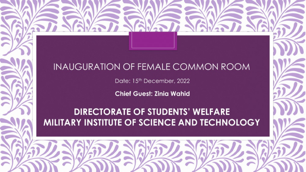 Inauguration of Female Common Room